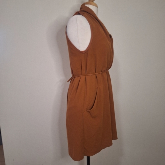 Aritzia Wilfred Sibene Dress Dark Burnt Orange SZ S - Picture 4 of 8